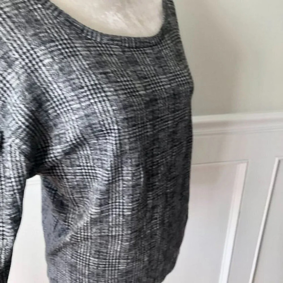 Nordstrom Collection by Bobeau Houndstooth Drop Shoulder Blouse S - Picture 3 of 5